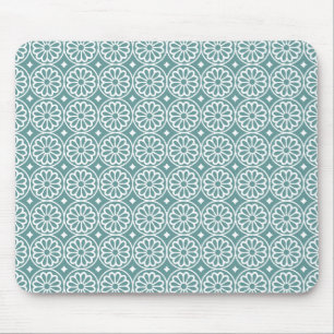 Alte ägyptische Blume - Ozeangrün Mousepad