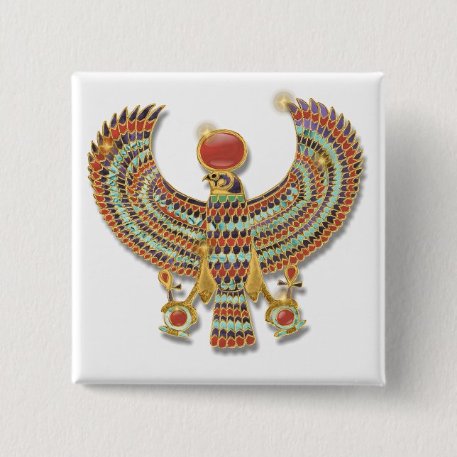 Alte ägyptische Falke-Brust Button (Vorderseite)