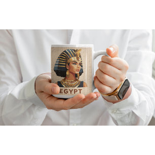 Alte Ägyptische Farbige Königin Pharaohs Tasse