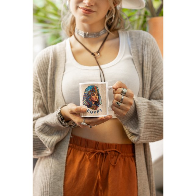 Alte Ägyptische Farbige Königin Pharaohs Tasse (Von Creator hochgeladen)