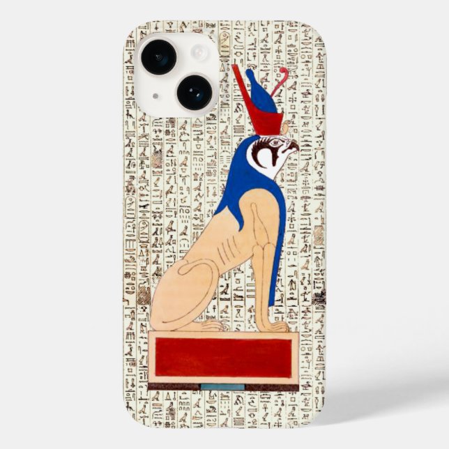 Alte ägyptische Gott Horus Hieroglyphics Design Case-Mate iPhone Hülle (Rückseite)