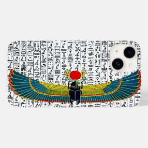 Alte ägyptische Gott Scarab Hieroglyphics Design Case-Mate iPhone 14 Hülle