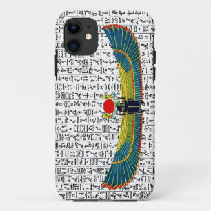 Alte ägyptische Gott Scarab Hieroglyphics Design Case-Mate iPhone Hülle