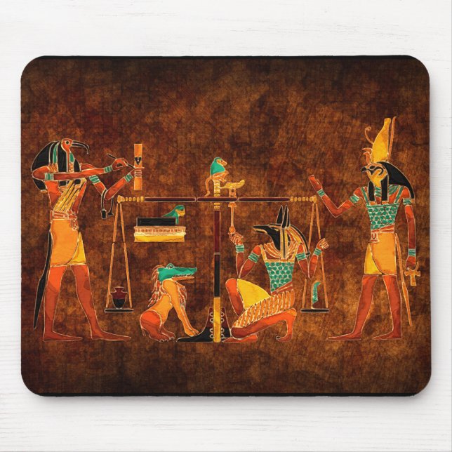 Alte ägyptische Götter Mousepad (Vorne)