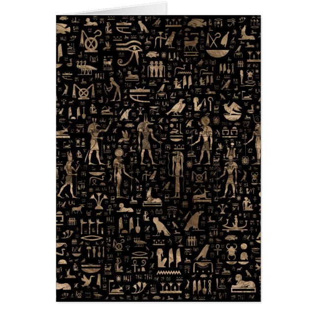 Alte ägyptische Götter und Hieroglyphen (Vorne)