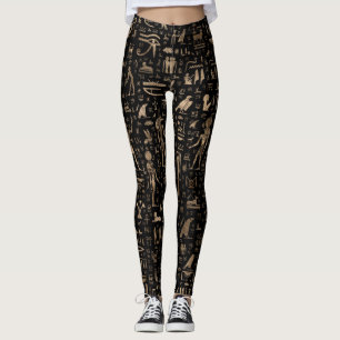 Alte ägyptische Götter und Hieroglyphen Leggings