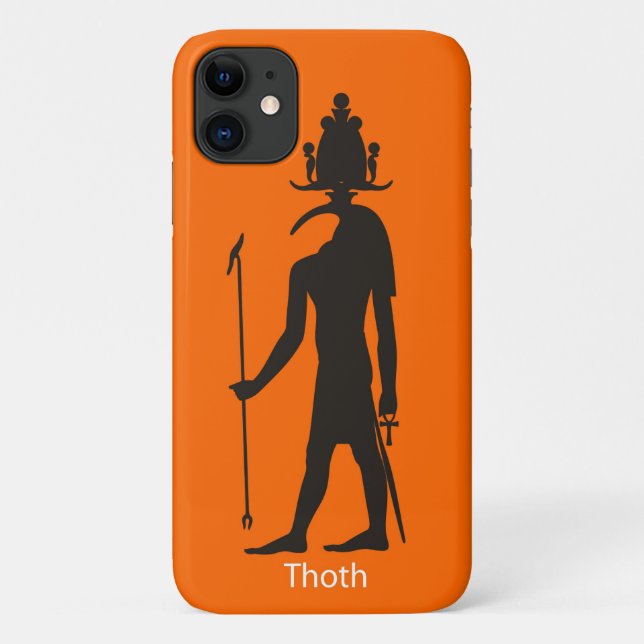Alte ägyptische Gotthöhe Silhouette Case-Mate iPhone Hülle (Rückseite)