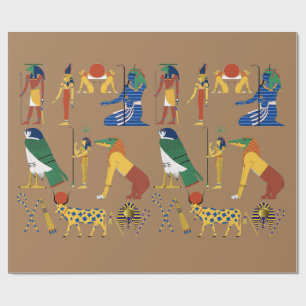 Alte Ägyptische Göttin-Cartoon Geschenkpapier