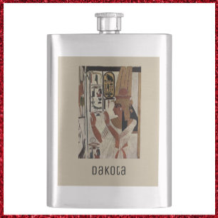 Alte ägyptische Göttin Flachmann