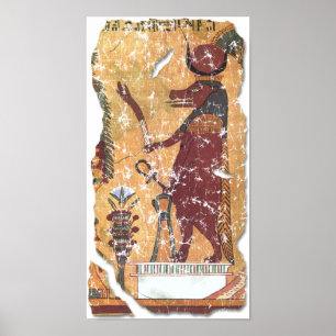 Alte ägyptische Göttin Hathor Poster