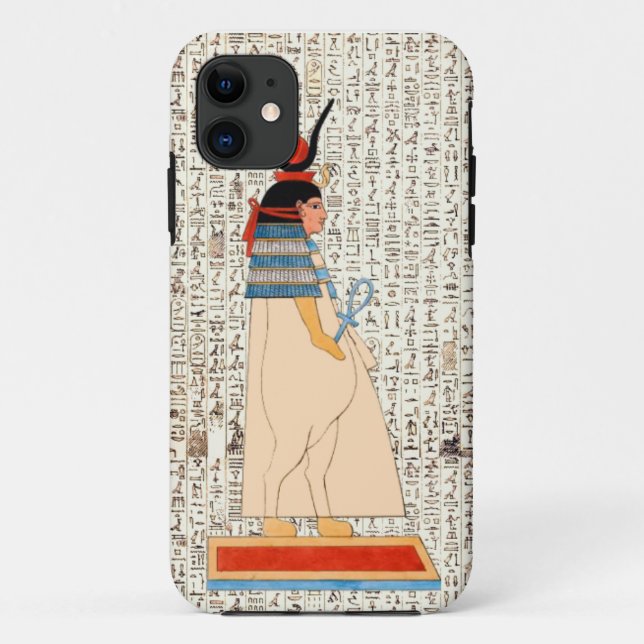 Alte ägyptische Göttin Hieroglyphics Design Case-Mate iPhone Hülle (Rückseite)