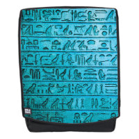 Alte ägyptische Hieroglyphen Blue Backpack