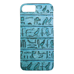 Alte ägyptische Hieroglyphen Blue iPhone 7 Fall iPhone 8/7 Hülle