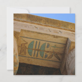 Alte ägyptische Hieroglyphen-Flachkarte Karte