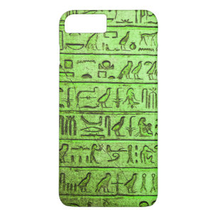Alte ägyptische Hieroglyphen Grünes iPhone 7 Plus Case-Mate iPhone Hülle