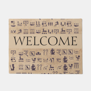 Alte ägyptische Hieroglyphen Kunst, Dichtung und M Fußmatte