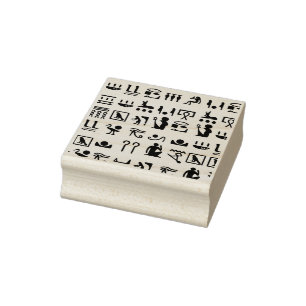 Alte ägyptische Hieroglyphen Kunst Gummistempel