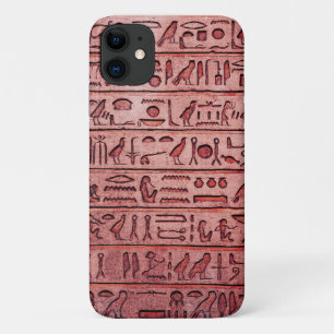 Alte ägyptische Hieroglyphen - Red iPhone Case