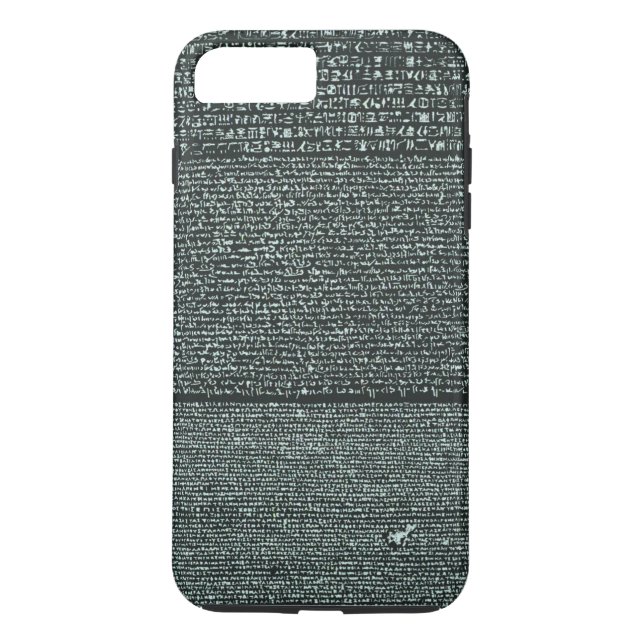 Alte ägyptische Hieroglyphen Rosetta Steins Case-Mate iPhone Hülle (Rückseite)