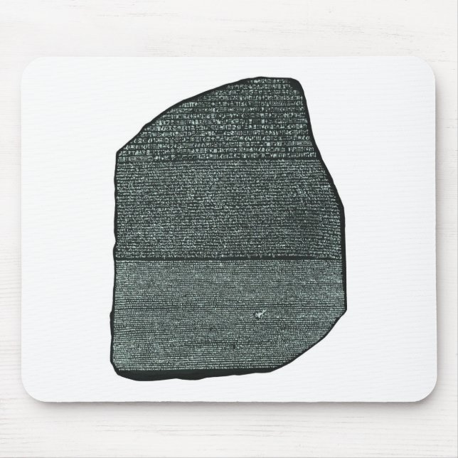 Alte ägyptische Hieroglyphen Rosetta Steins Mousepad (Vorne)