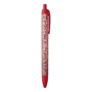 Alte ägyptische Hieroglyphen Roter Pen Kugelschreiber