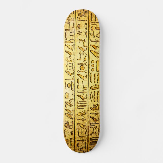 Alte ägyptische Hieroglyphen-Yellow-Skateboard Skateboard (Vorderseite)