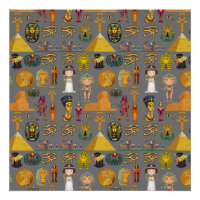Alte ägyptische Hieroglyphie-Muster Pharao
