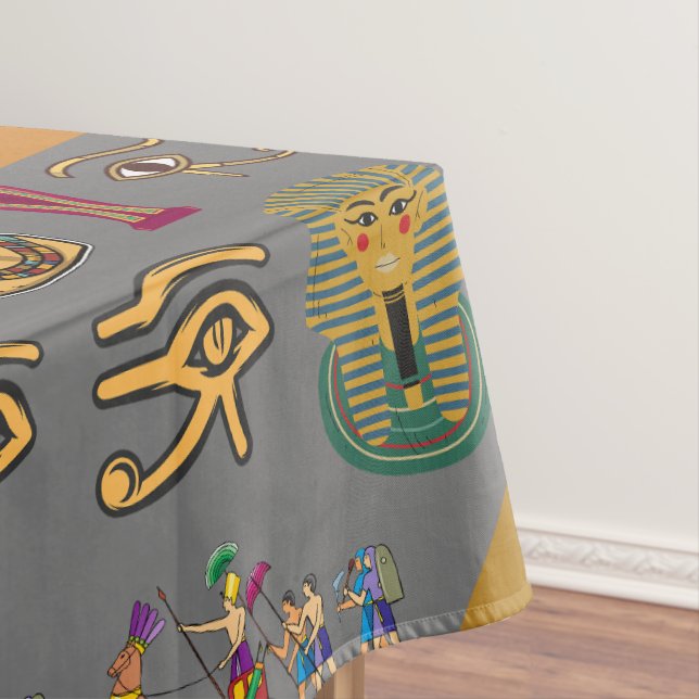 Alte ägyptische Hieroglyphie-Muster Pharao Tischdecke (Beispiel)