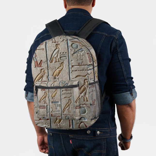 Alte ägyptische Hieroglyphische Symbol Pharaohs Bedruckter Rucksack (Insitu (Modell))