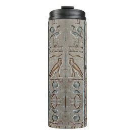 Alte ägyptische Hieroglyphische Symbol Pharaohs Thermosbecher