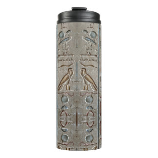 Alte ägyptische Hieroglyphische Symbol Pharaohs Thermosbecher