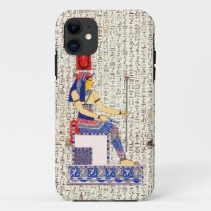 Alte ägyptische Königin Hieroglyphics Design iPhone 11 Hülle