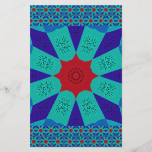 Alte ägyptische Kunst: Ein lebendiger Mandala. Briefpapier