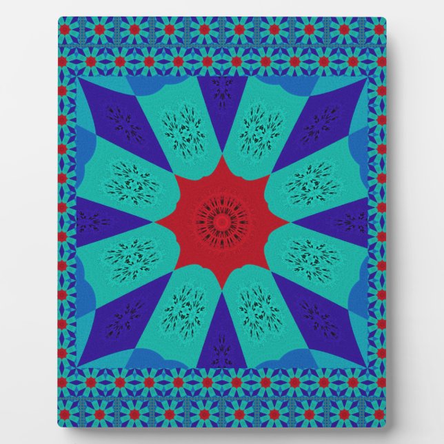 Alte ägyptische Kunst: Ein lebendiger Mandala. Fotoplatte (Vorderseite)