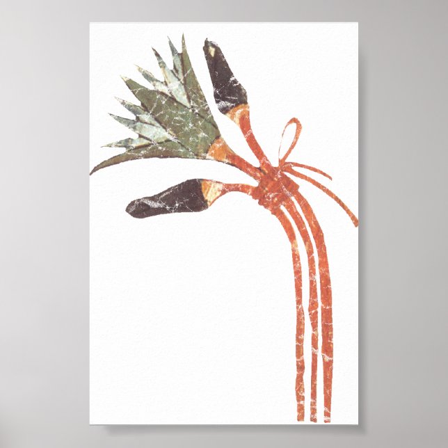 Alte ägyptische Lotus Blume & Buds Poster (Vorne)