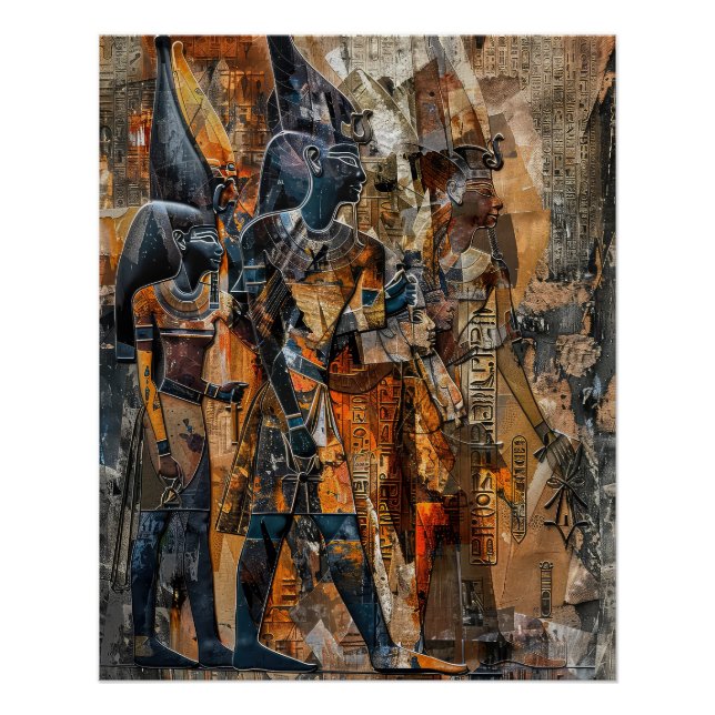 Alte Ägyptische Pharao-Armee Poster (Vorderseite)