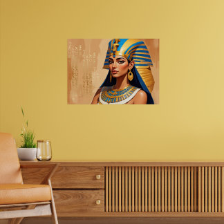 Alte ägyptische Pharaonen-Kunst – Zeitlose Pharaon Poster