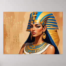 Alte ägyptische Pharaonen-Kunst – Zeitlose Pharaon Poster