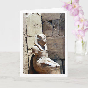Alte ägyptische Statue, Luxor, Ägypten Karte