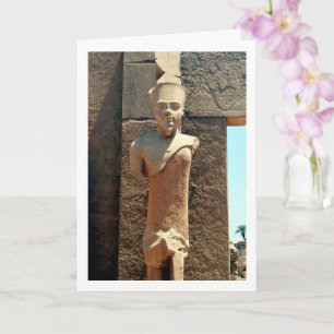 Alte ägyptische Statue, Luxor, Ägypten Karte