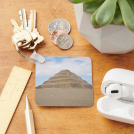 Alte ägyptische Stufenpyramide von Djoser Saqqara  Schlüsselanhänger
