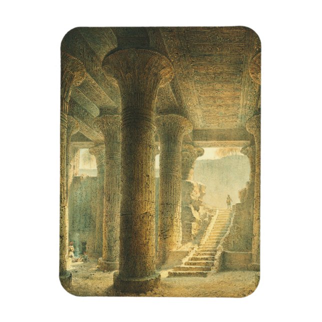 Alte ägyptische Tempel von Esna  Magnet (Vertikal)