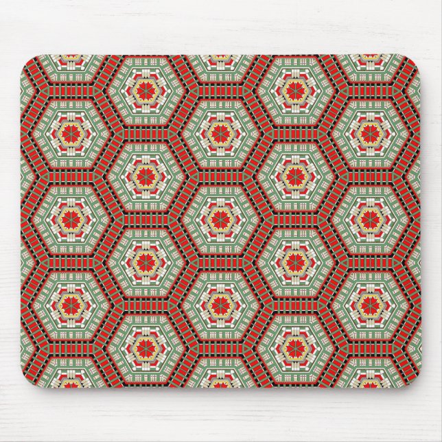Alte ägyptische Terrazzo 02 Mousepad (Vorne)