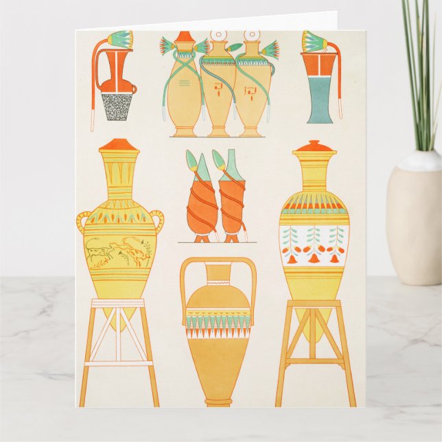 Alte ägyptische Urnen Karte (Vorderseite)