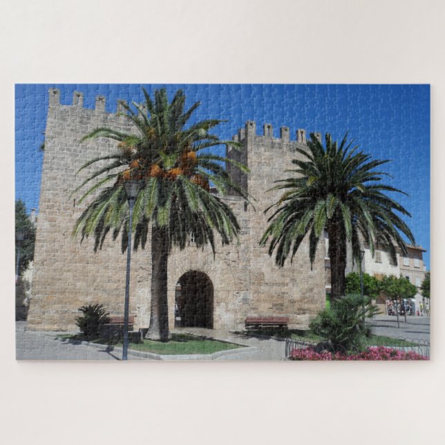 Alte Alcudia Stadt Mallorca Mallorca Spanien Souve Puzzle (Horizontal)