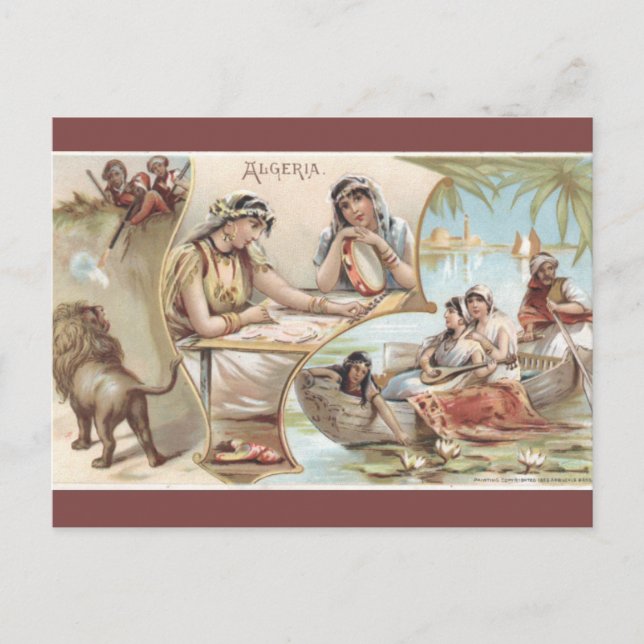 Alte algerische Postkarte (Vorderseite)