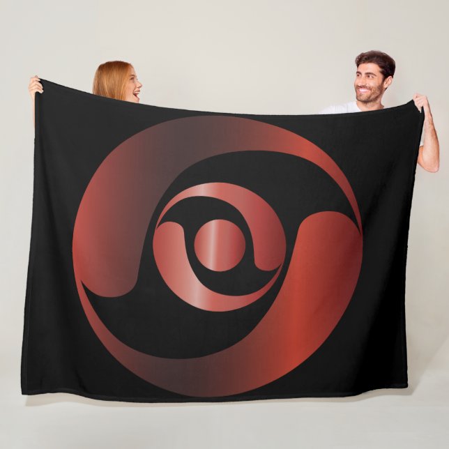 Alte Alien Mysteries Red Crop Circle Fleecedecke (Beispiel)