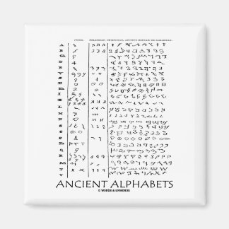 Alte Alphabete Magnet