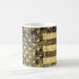 Alte amerikanische Flagge Grunge 2 Tasse