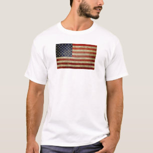 Alte amerikanische Flagge T-Shirt